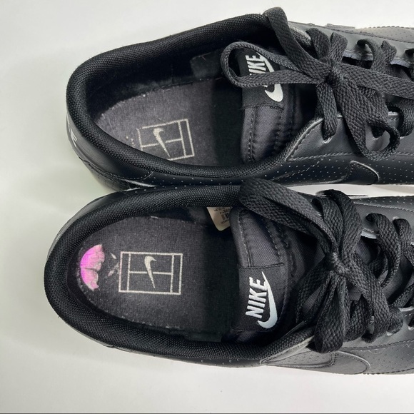 NIKE Tennis Classic AC Black & White Perforated Swoosh Sneakers Kicks SIZE 12.5 - Picture 10 of 12